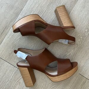 LAUREN RALPH LAUREN FEONA LEATHER SANDALS SHOES SIZE 8 BRAND NEW